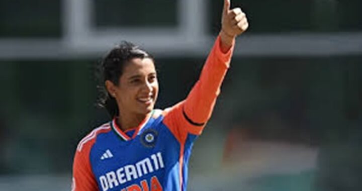 ଭାରତୀୟ ଟି-୨୦ ଦଳର ଉପ-ଅଧିନାୟିକା ସ୍ମୃତି ମନ୍ଧାନା ଇତିହାସ ରଚିଛନ୍ତି